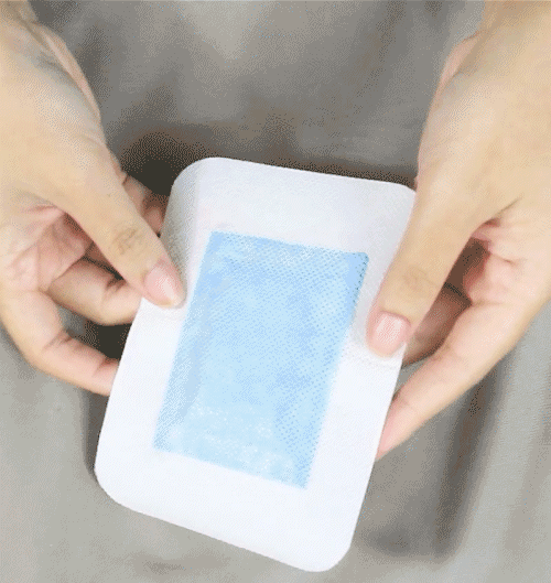 Pad of foot detox pads working overnight while you sleep